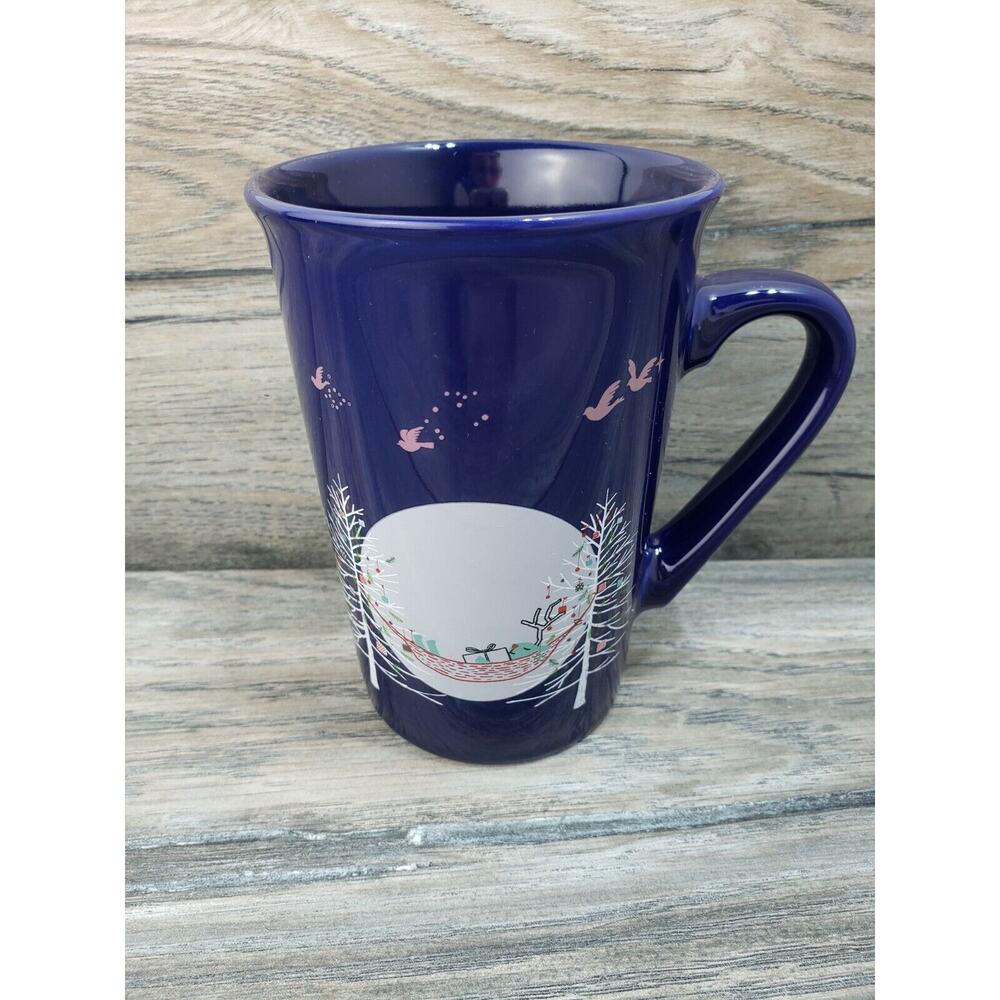 Starbucks Cobalt Blue Holiday Coffee Mug Cup 2019
